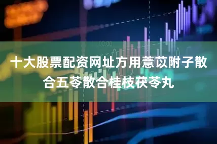 十大股票配资网址方用薏苡附子散合五苓散合桂枝茯苓丸